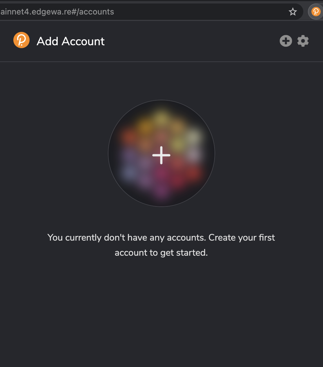 create account in polkadot extension